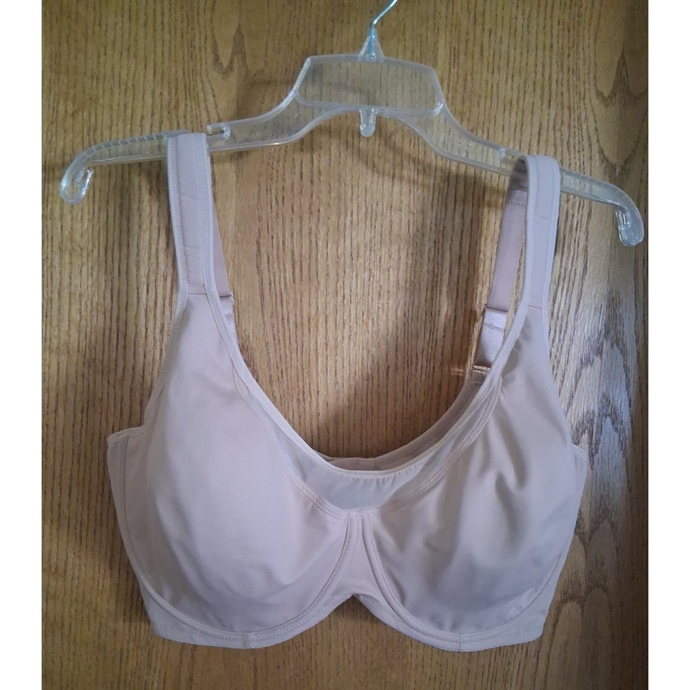 SHECURVE Bra 40G Full Coverage Seamless Minimizer Underwire Beige Tan Nude NICE!